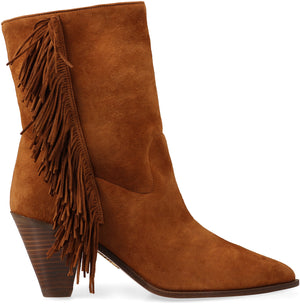 Suede ankle boots-1